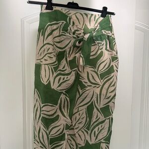 Zara Printed Wrap Skirt with Knot Pareo size M